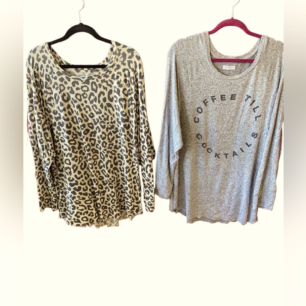 Grayson Threads Cozy Long-Sleeve Sweater/Tees Bundle